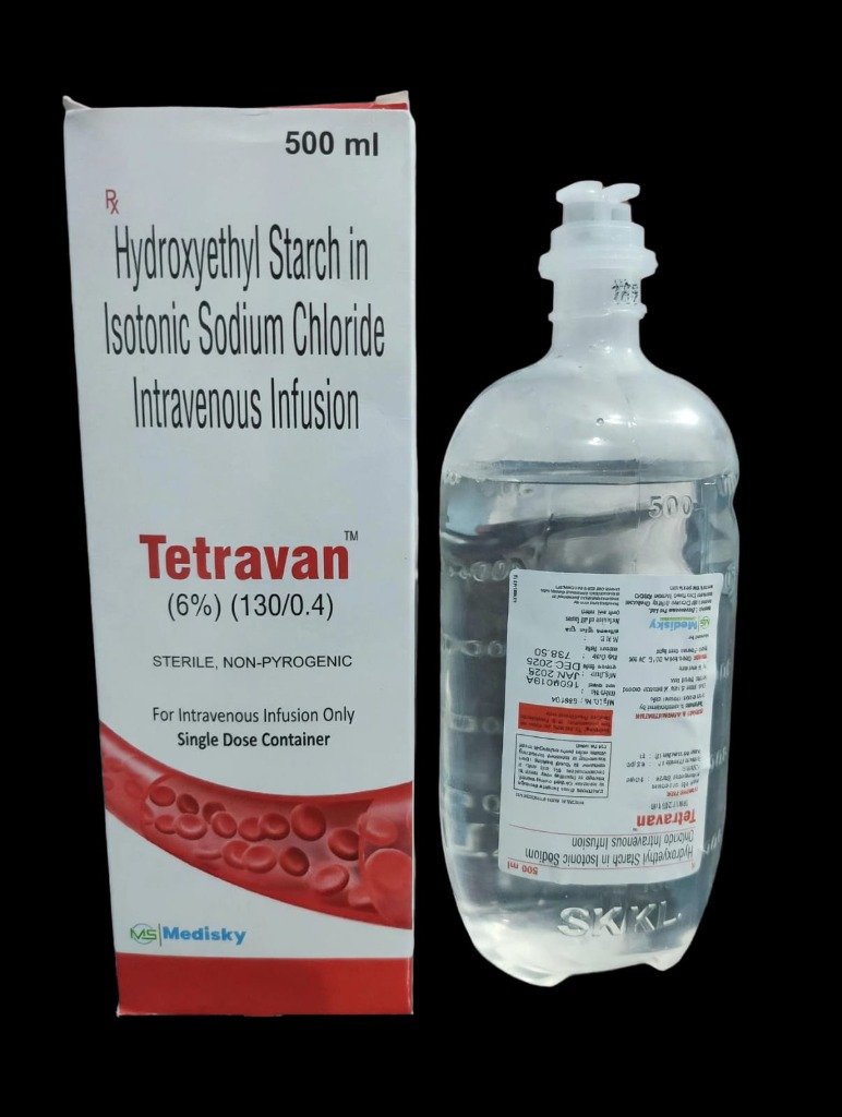 Tetravan 500 ml IV Infusion Box and Bottle